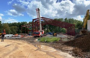 Sandwell UK steelwork of new factory